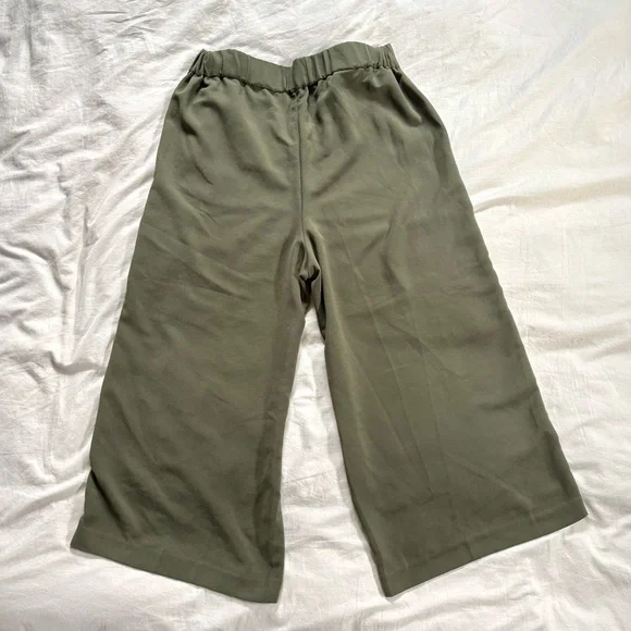 Madewell Huston Pull On Crop Pants size L in Kale - Picture 5 of 7